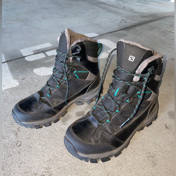 Salomon Chalten Thinsulate 200g Climashield Waterproof Boots - Women size 8 - Picture 2 of 7